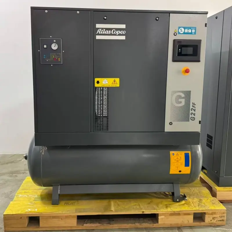 Atlas Copco G22FF 22 kW 30 LE olajbefecskendezéses forgócsavaros légkompresszor ipari gyártáshoz