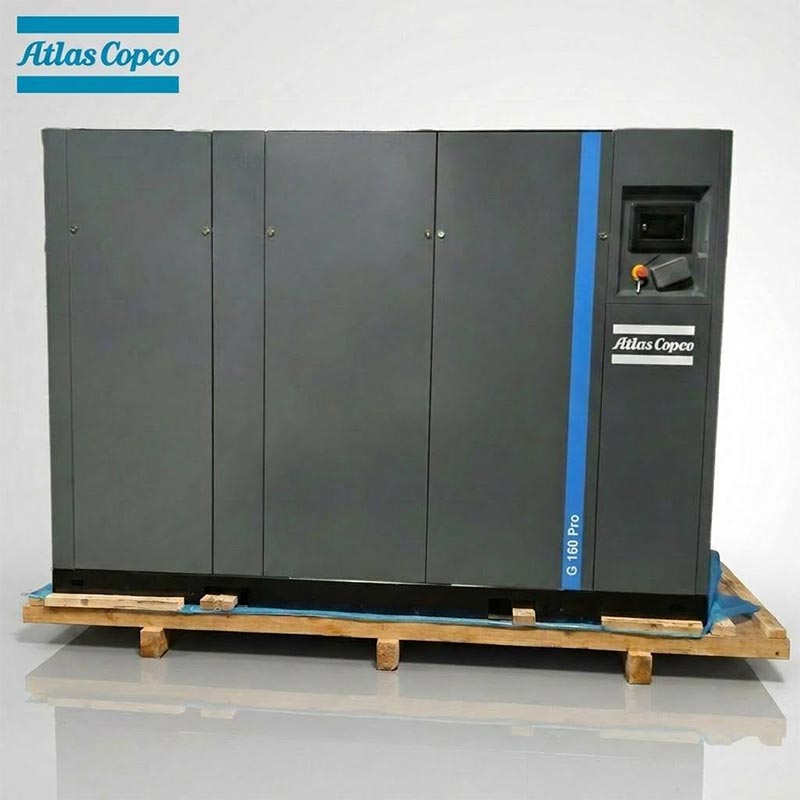 Atlas Copco GA160 Pro 160kW 215LE olajbefecskendezéses forgócsavaros légkompresszor 7.5 10bar 1543CFM