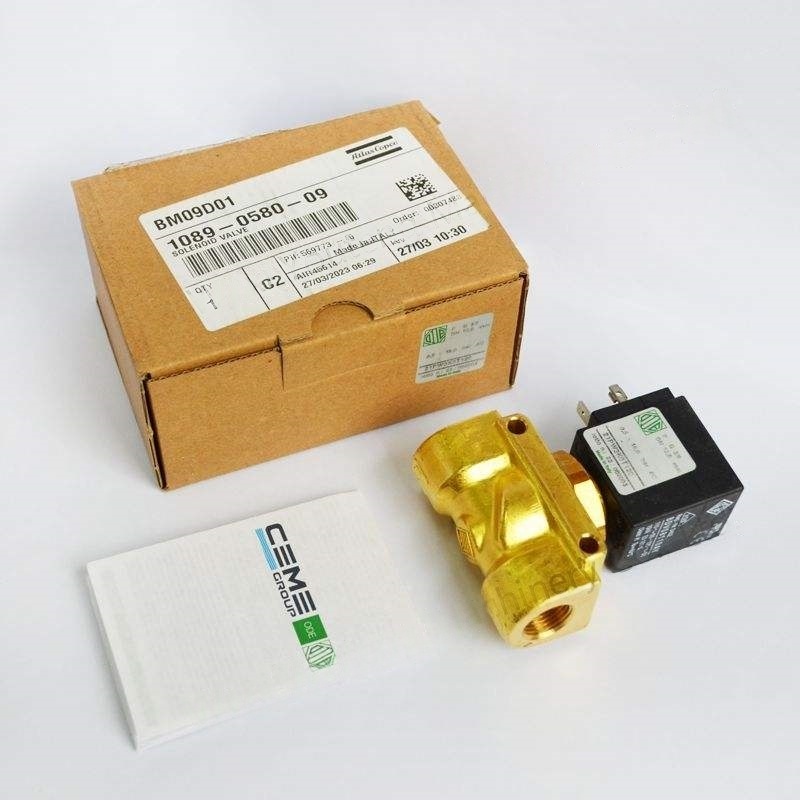 Atlas Copco Inverter mágnesszelep GA37VSD Metal Model 1089058009 ipari kompresszorokhoz