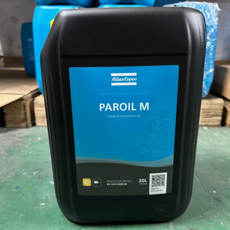 Eredeti Atlas Copco Oil 1615594800 Paroil M ásványi kenőanyag hordozható kompresszorokhoz