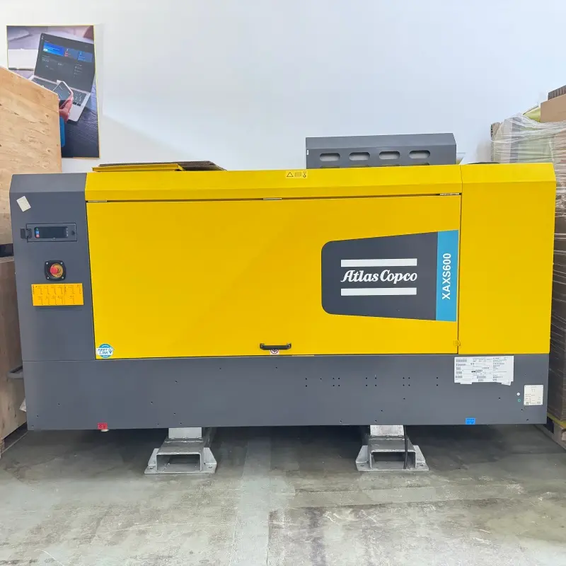 Eredeti Atlas Copco XAXS600 hordozható dízel csavaros légkompresszor bányászati ​​fúrás